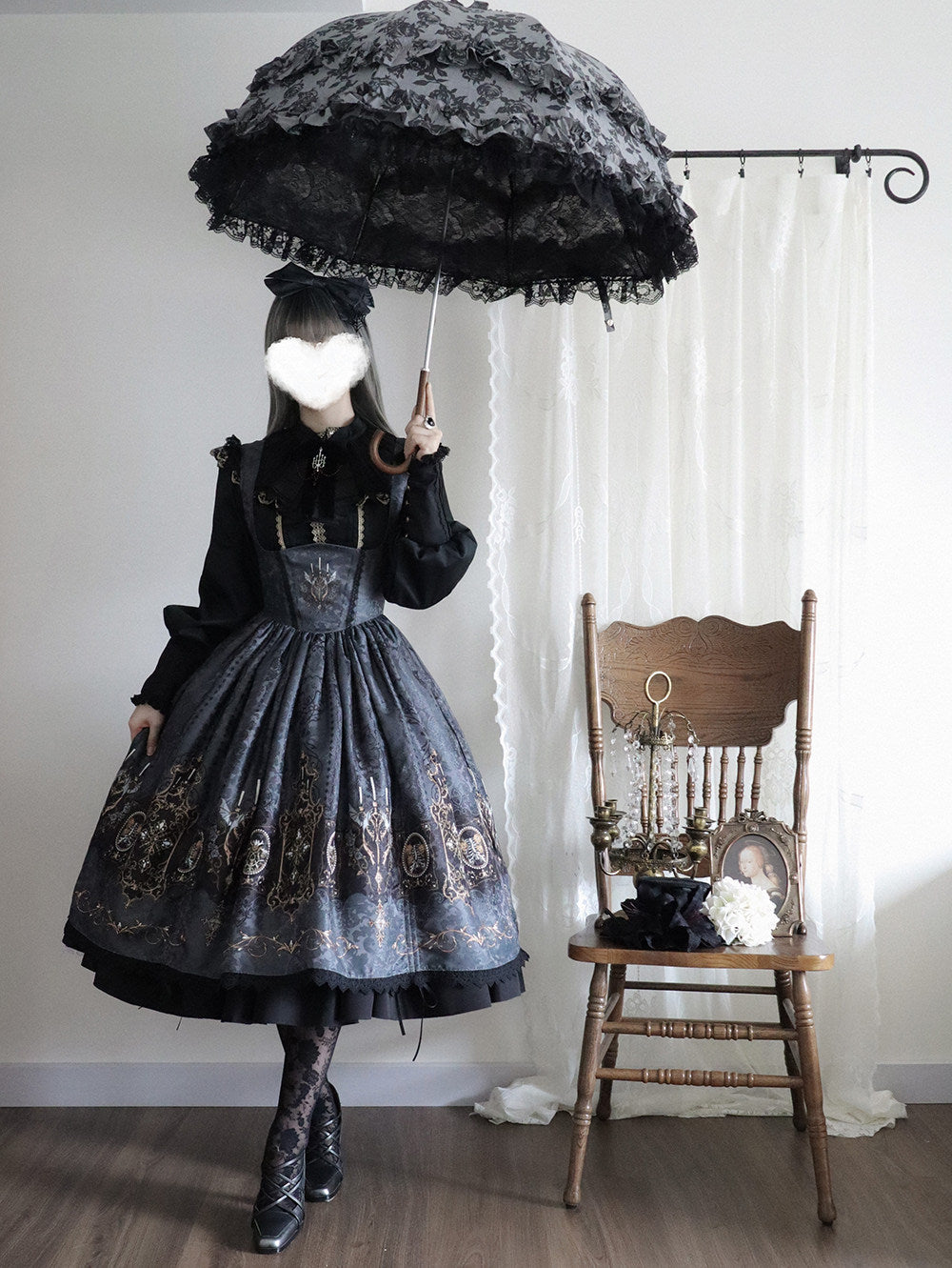 【受注予約1/18まで】Blood Night Lantern Master プリントジャンパースカート