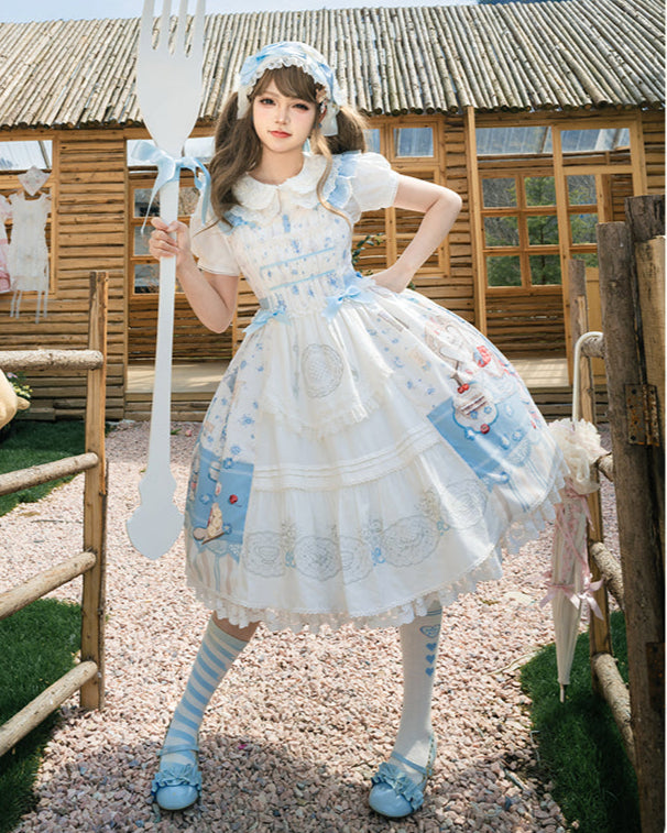 【受注予約4/8まで】Wandering Teapot レースのジャンパースカート