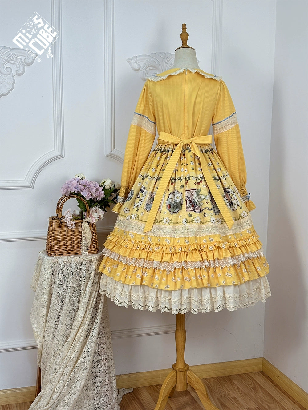 【予約販売】Sweetie Sheep フリルワンピース・プリントタイプ
