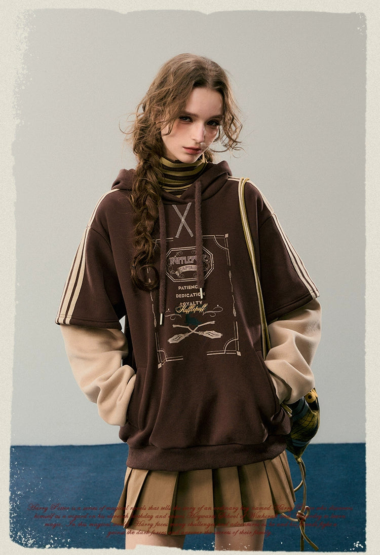 [Pre-order] Hogwarts School of Witchcraft and Wizardry Layered Hoodie Pullover