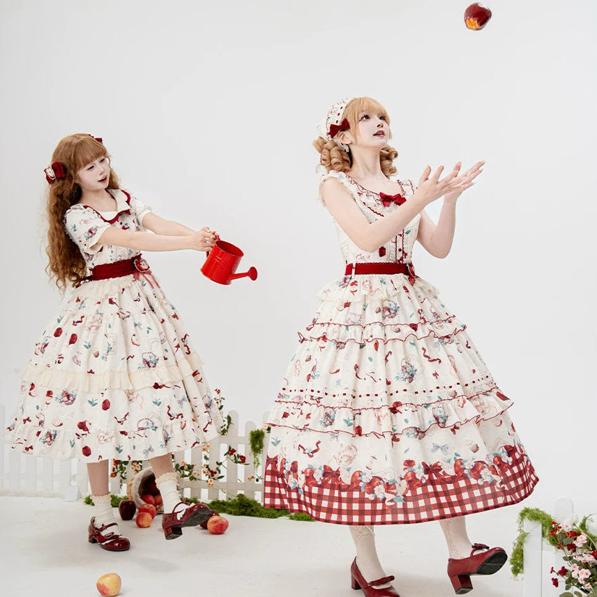 【受注予約9/2まで】Natural Apple Tea ガーデンワンピース・オフホワイト