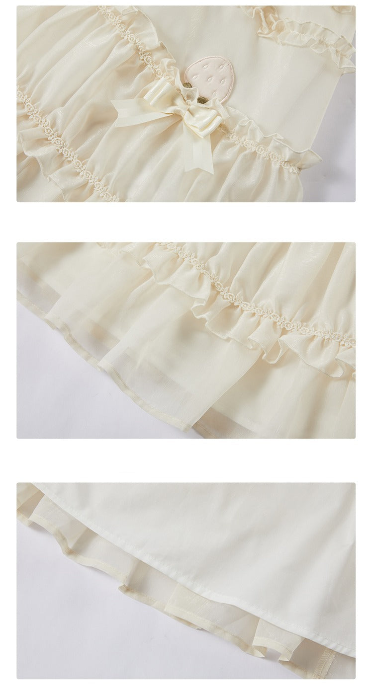 [Pre-orders until 2/10] Swing Strawberry Angel Frill Jumper Skirt