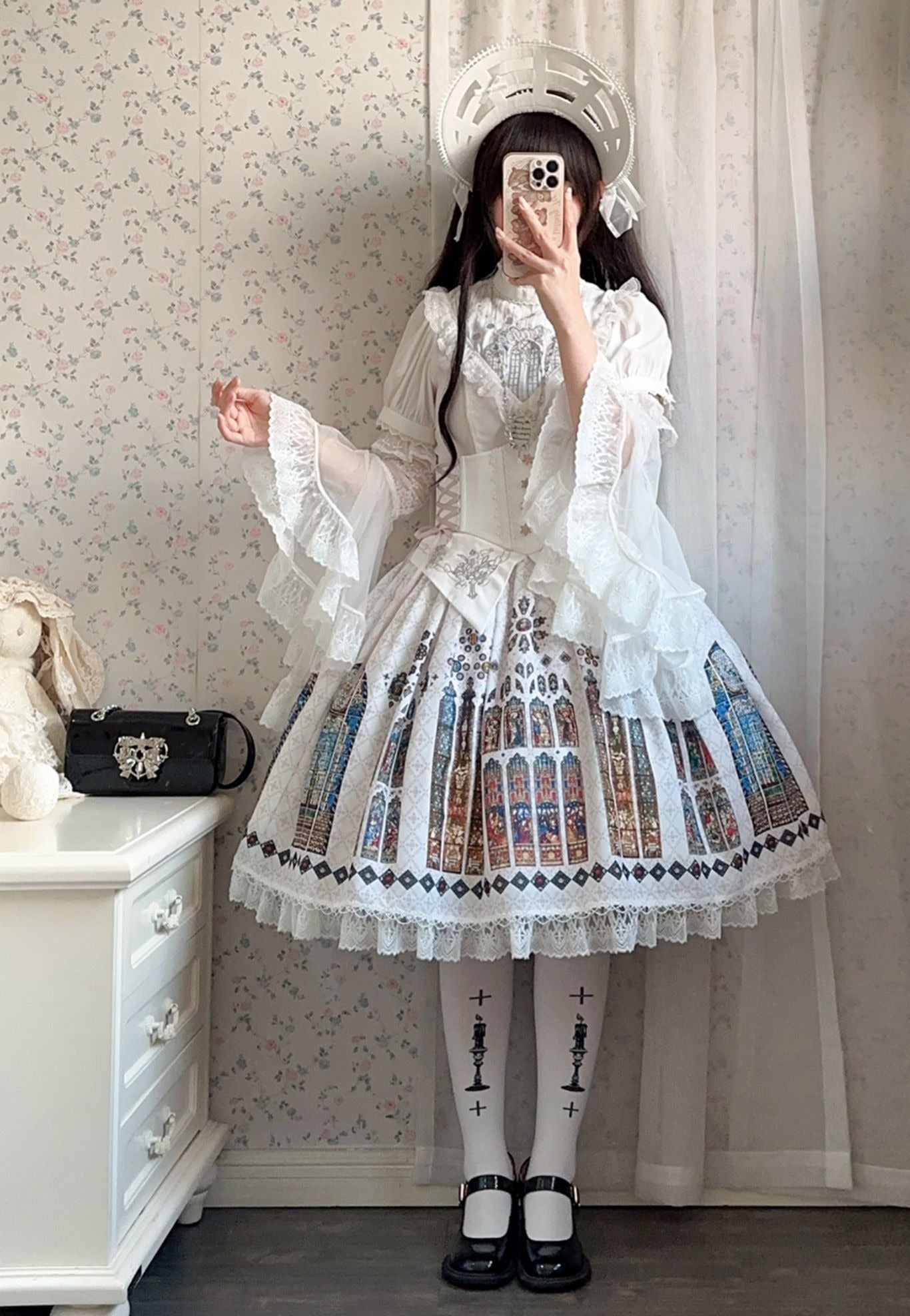 The Holy Cross コルセット一体型スカート