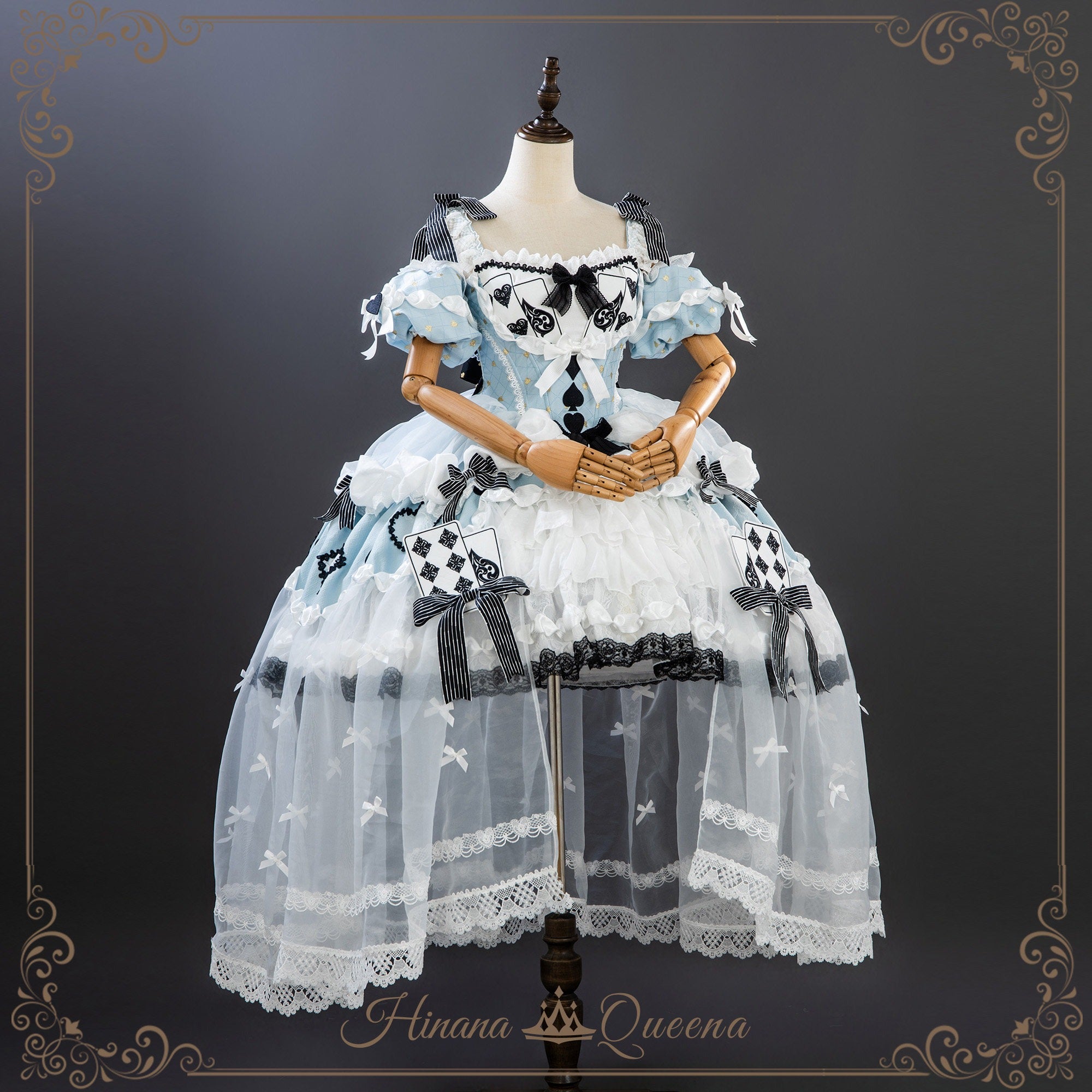 【受注予約7/22まで】Alice's Banquet ヴェール付きドレス・ロング丈