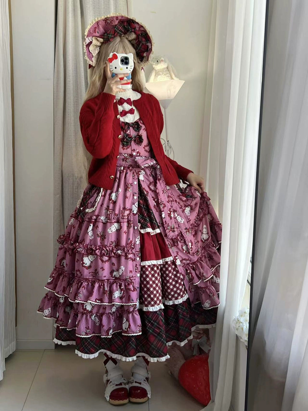 【予約販売】Sweet Berry Rabbit ジャンパースカート