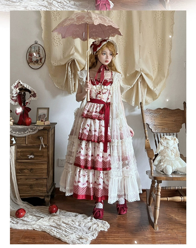 [Pre-orders until 12/29] Ripe Cherry Sheer Long Gilet