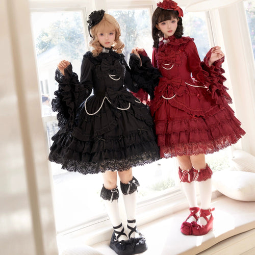 Pure Love Heart Language リボンととレースのジャンパースカート