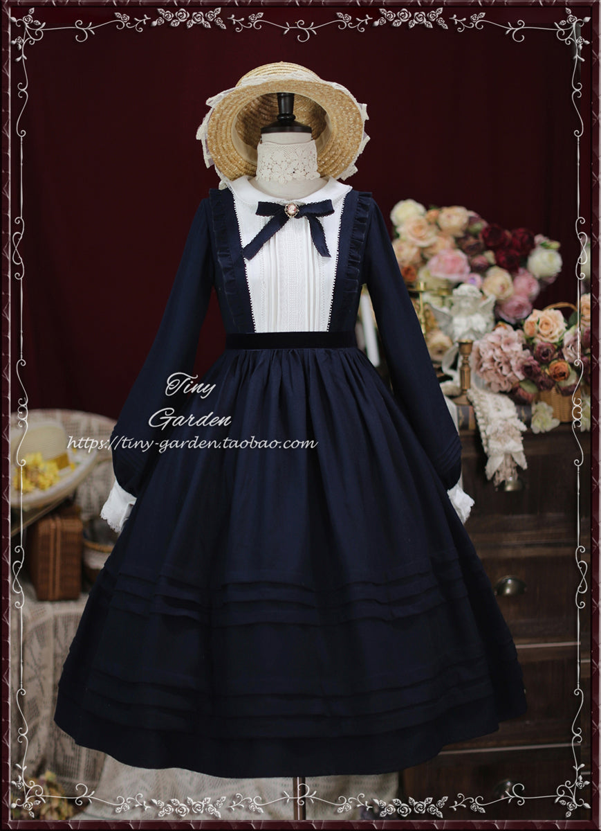 【予約販売】英国クラシカル起毛ワンピース