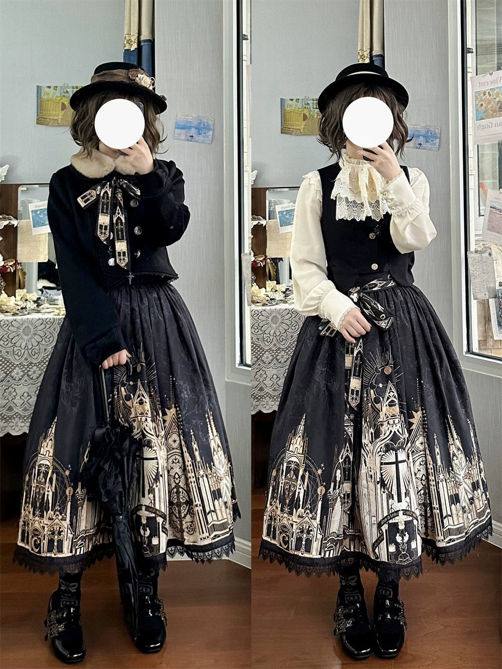 [Sale period ended] Sanctuary Gothic Lolita print skirt