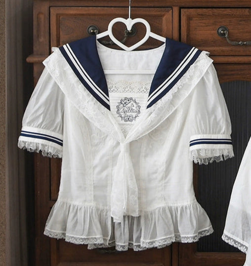 【受注予約8/31まで】Boundless Freedom マリンテイストトップス・半袖