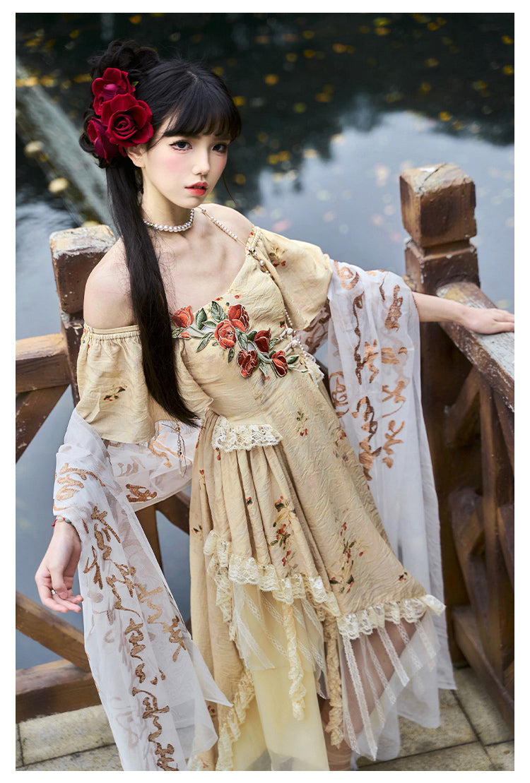 Yumeji Hana Lolita Irregular Hem Dress