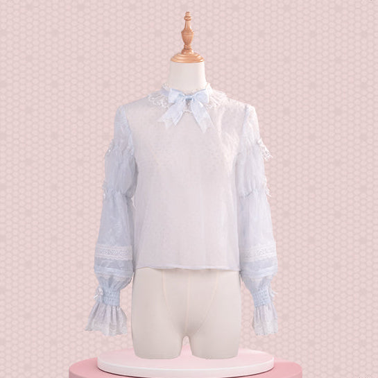 【受注予約12/23まで】Lace Figure シアーブラウス