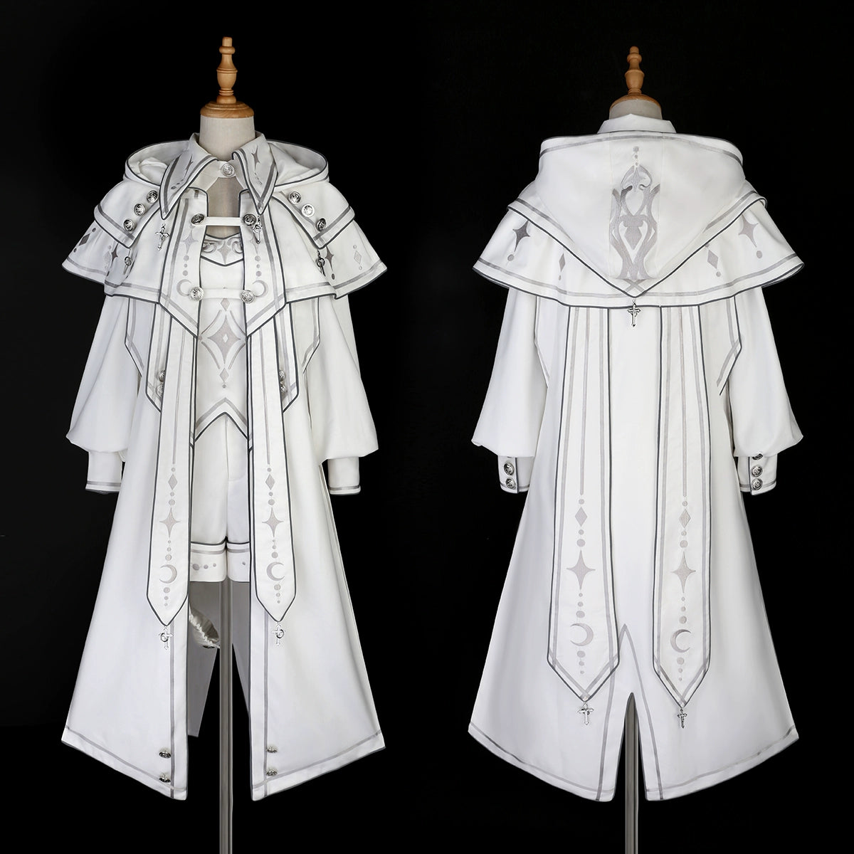 Diamond Embroidery Prince Lolita White Setup and Cape