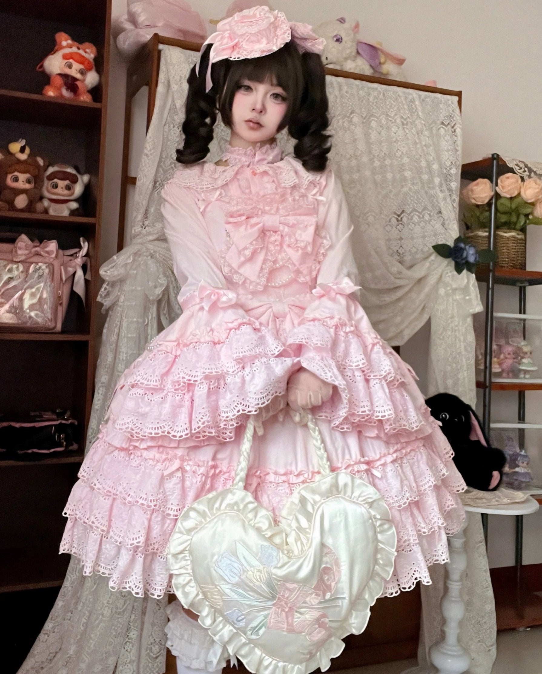 受注予約2/16まで】Pure Love Heart Language 姫袖ブラウス 受注予約2/16まで】Pure Love Heart Language 姫袖ブラウス