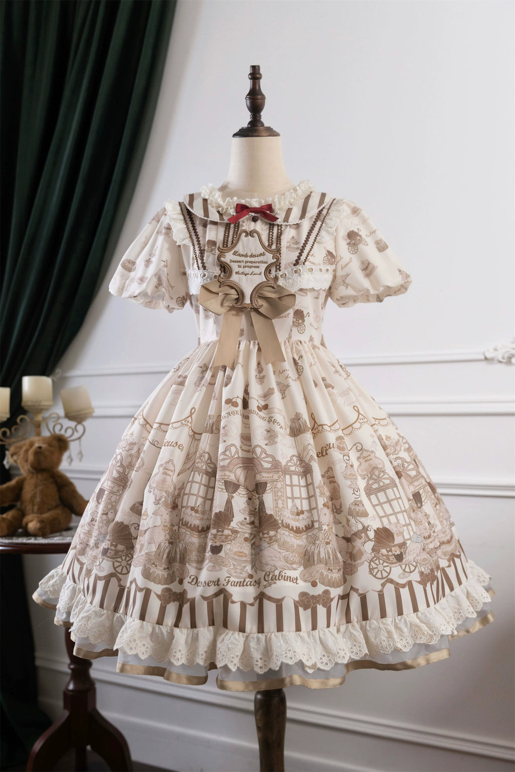 Antique Dessert Room 半袖ワンピース