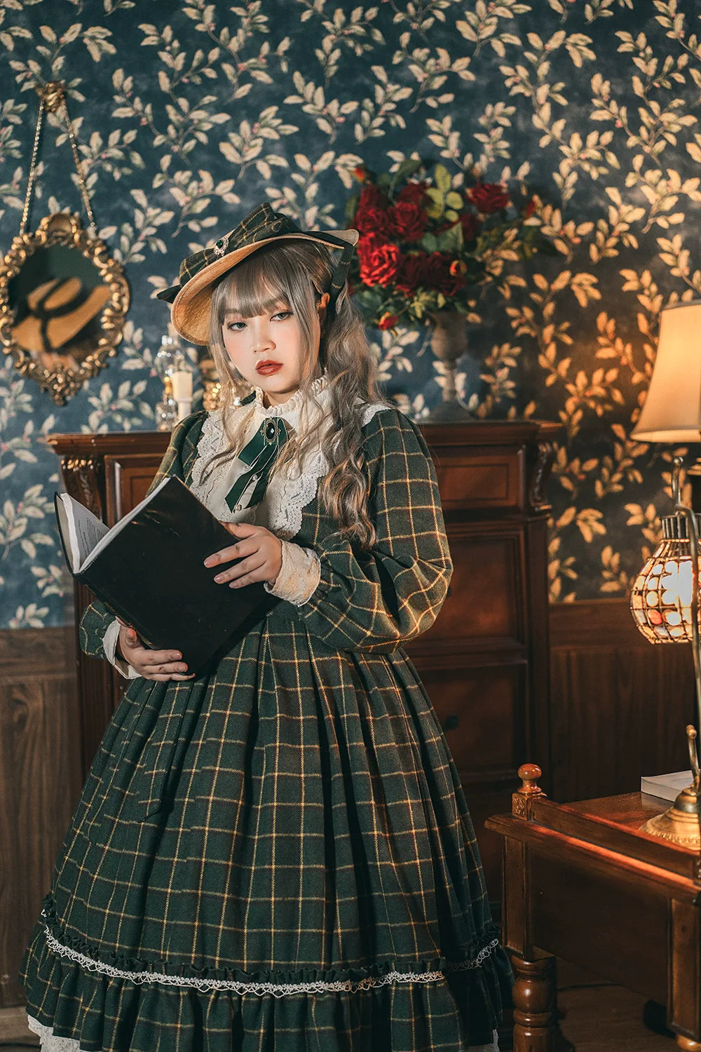 [Pre-order] British Classical Lolita Warm Check Dress