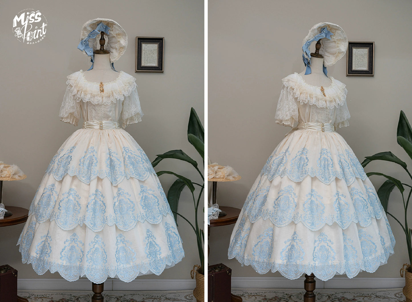 【受注予約9/25まで】Noble Garden 刺繍スカート