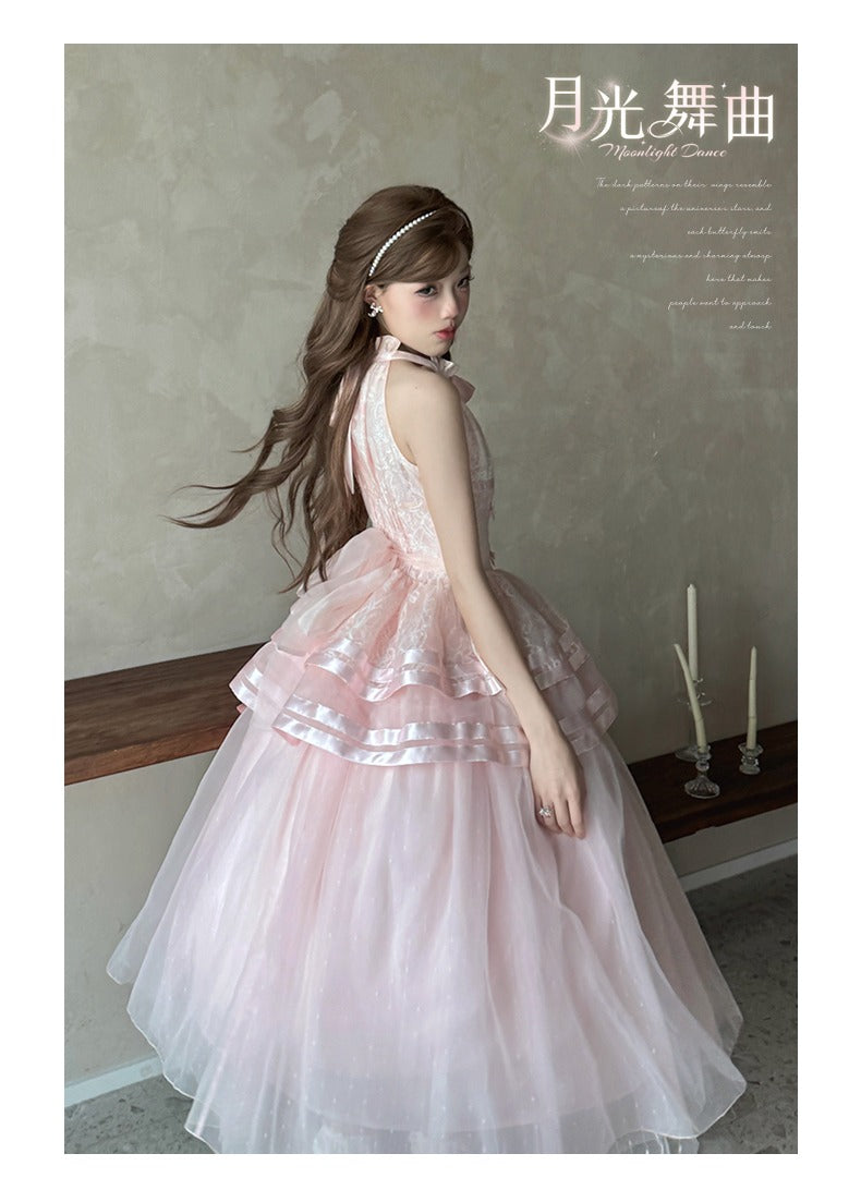 [Pre-orders available until 7/8] Moonlight Dance Halter Neck Dress