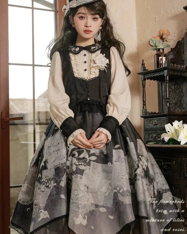 [Sale period ended] Lily Poetry long sleeve dress