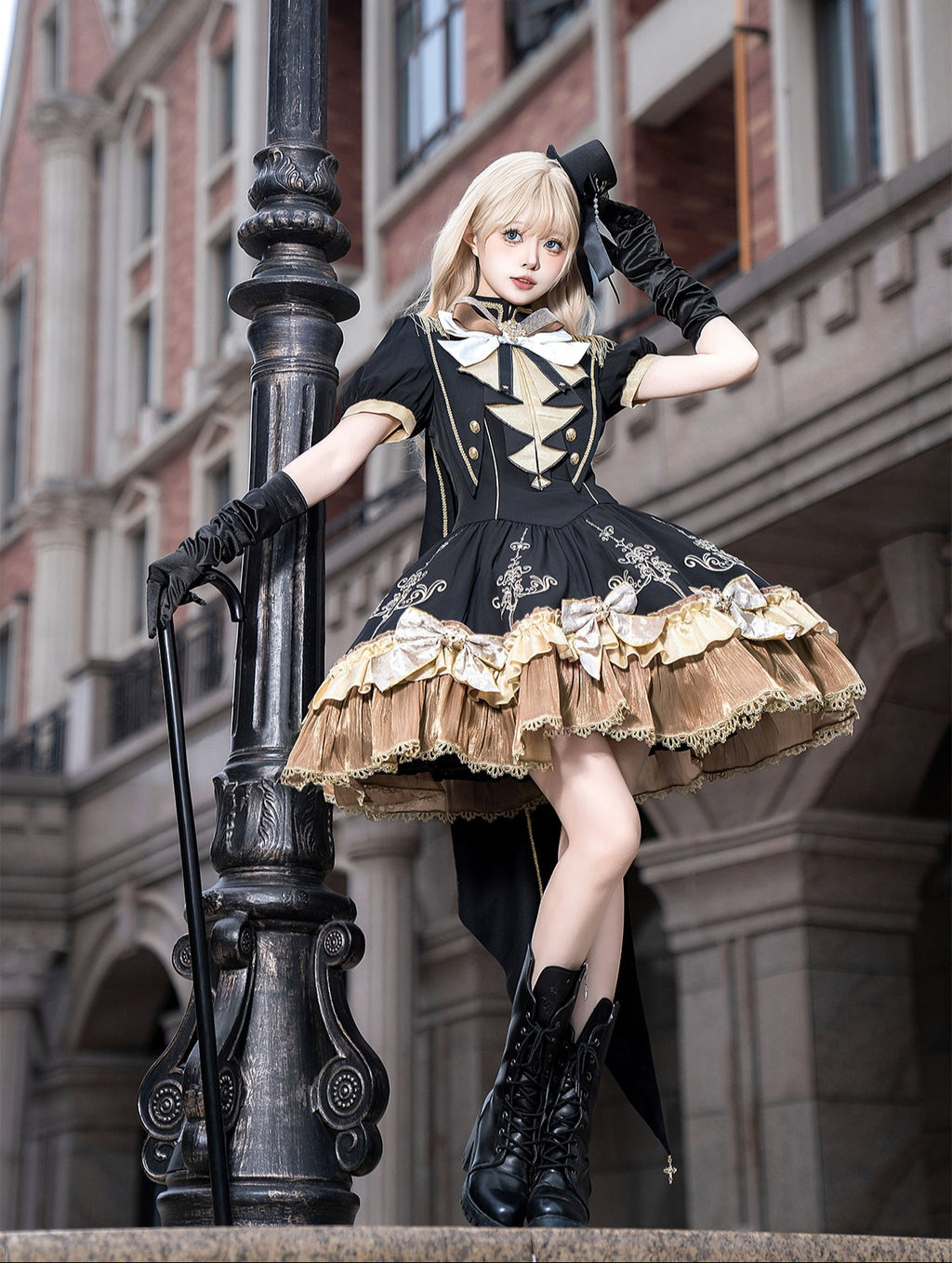 Golden Pledge アイドル風ワンピースショール付き