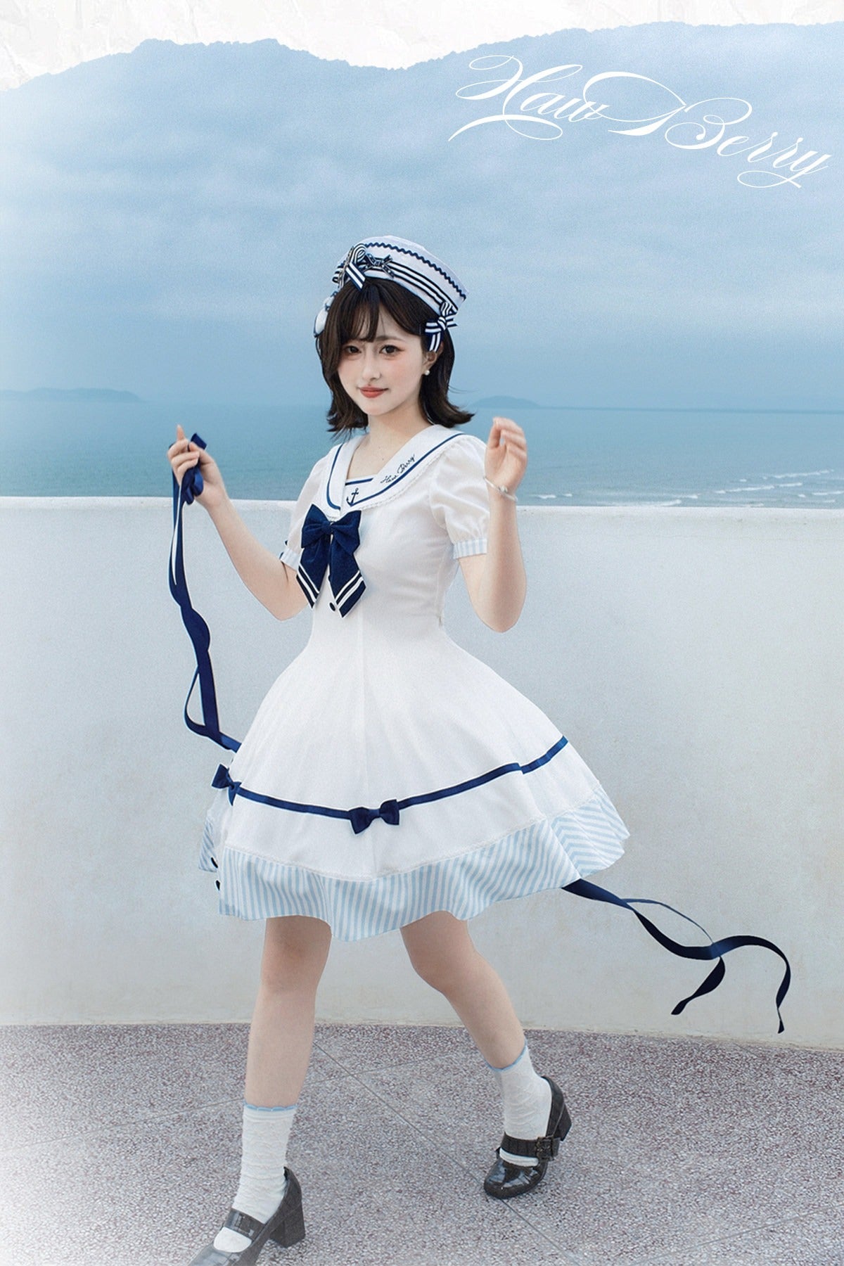 【受注予約7/30まで】Blue Sky Marine セーラーワンピース