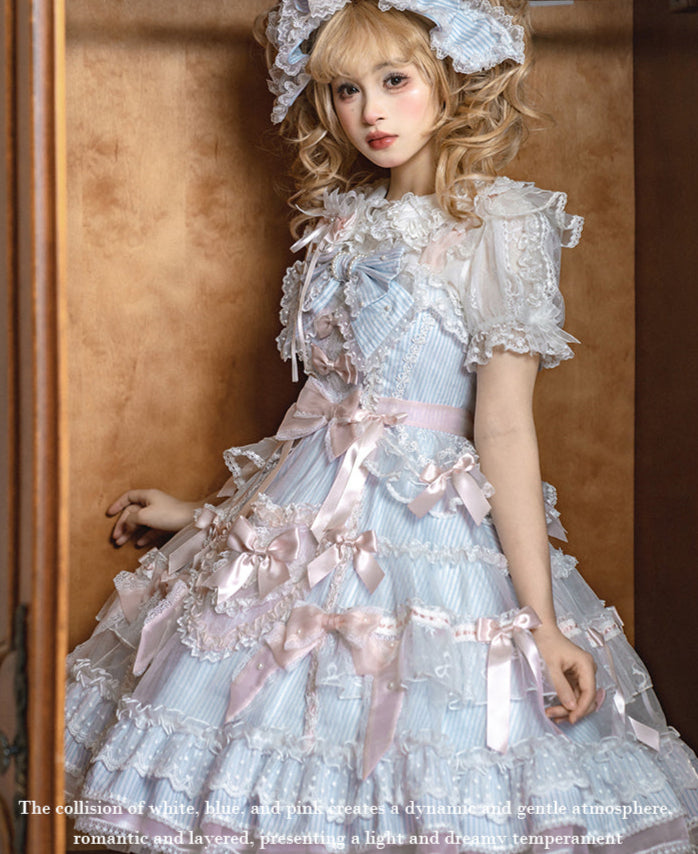 【受注予約5/14まで】Striped Maiden ハートのジャンパースカート