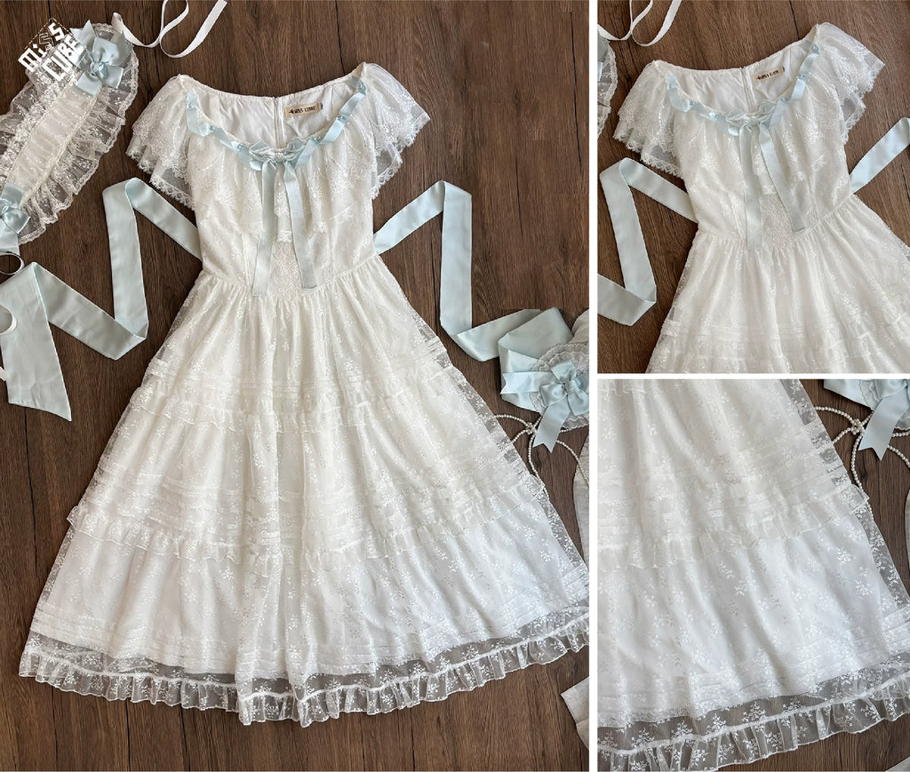 【受注予約10/13まで】Dream Lace ショールレースジャンパースカート