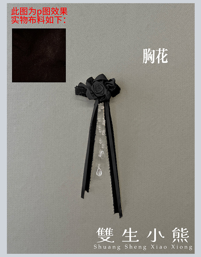 同時購入のみ【受注予約4/28まで】Camellia Dream サッシュベルト・ブローチ・コサージュ・ポシェット
