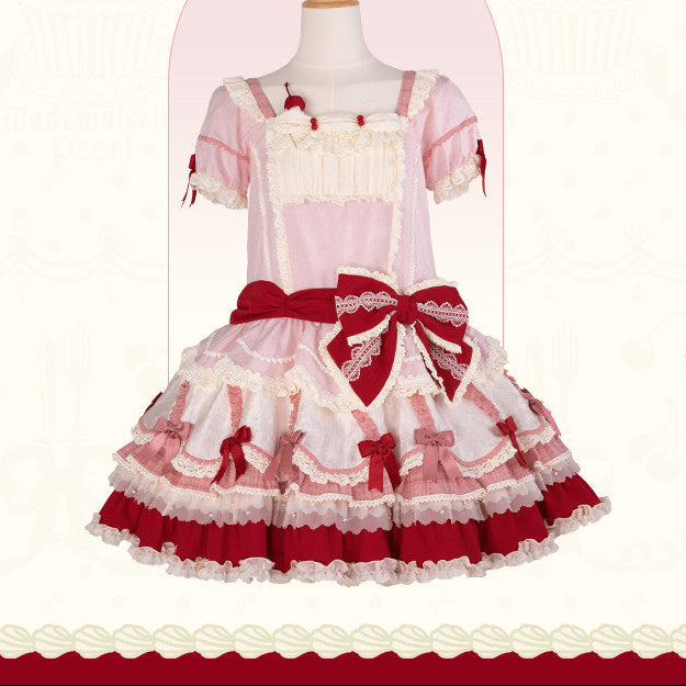 【受注予約1/26まで】Sweet Cup Cake ローウエストワンピース