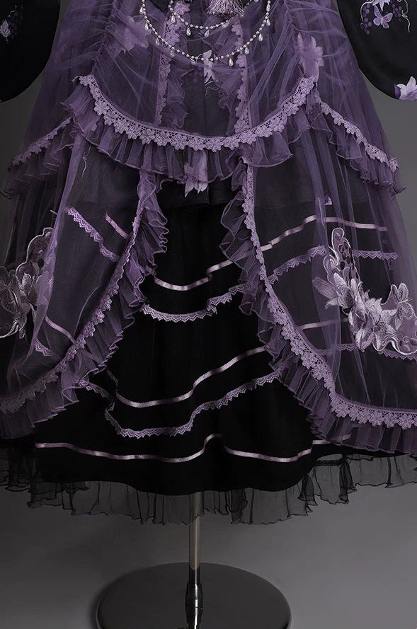 Purple Silk Lily 華ロリドレスセット