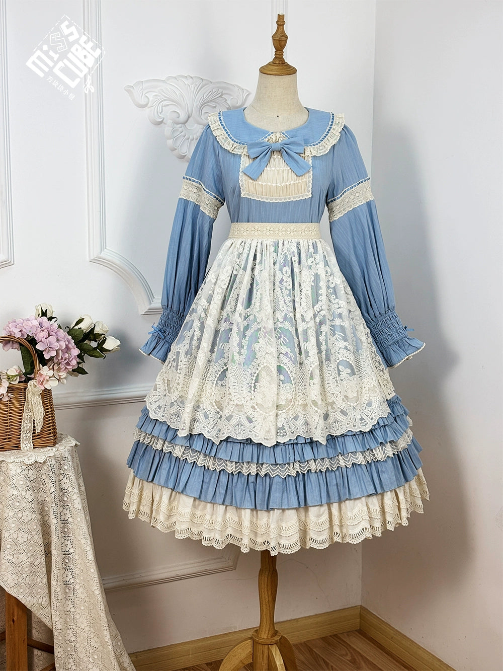 [Pre-orders available until 2/19] Sweetie Sheep Frilled One-Piece Dress - Plain Type