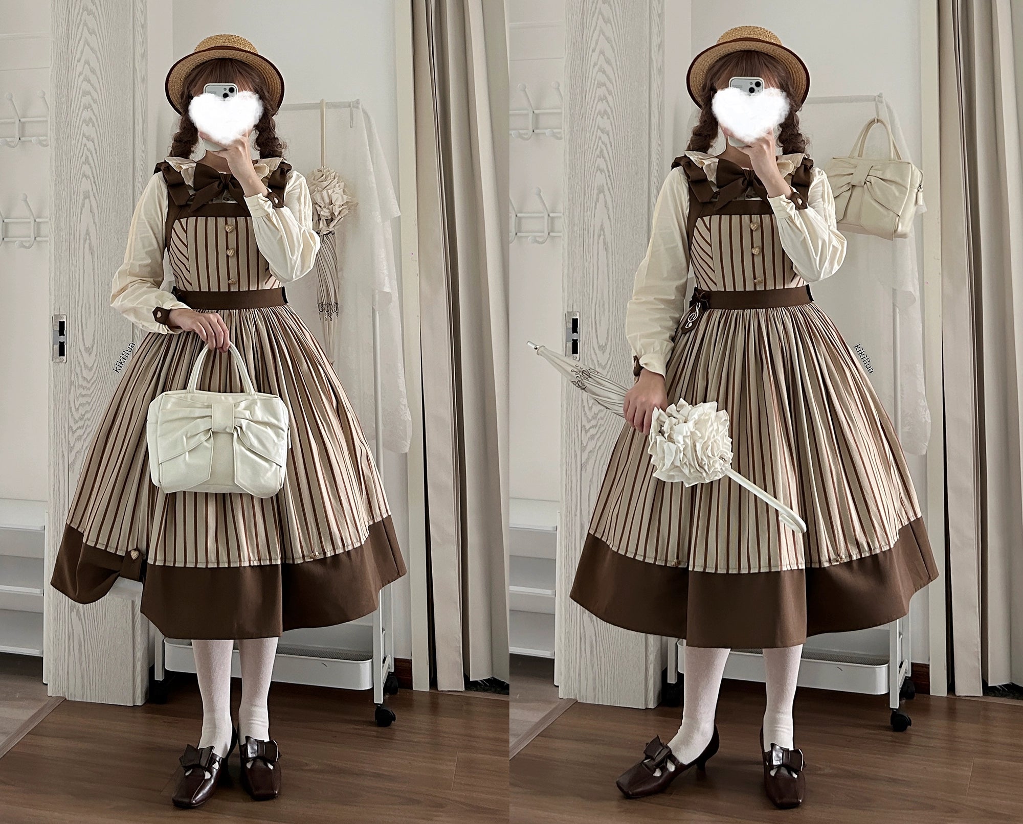 [Pre-orders available until 11/7] Twilight and Nightfall Striped Jumper Skirt