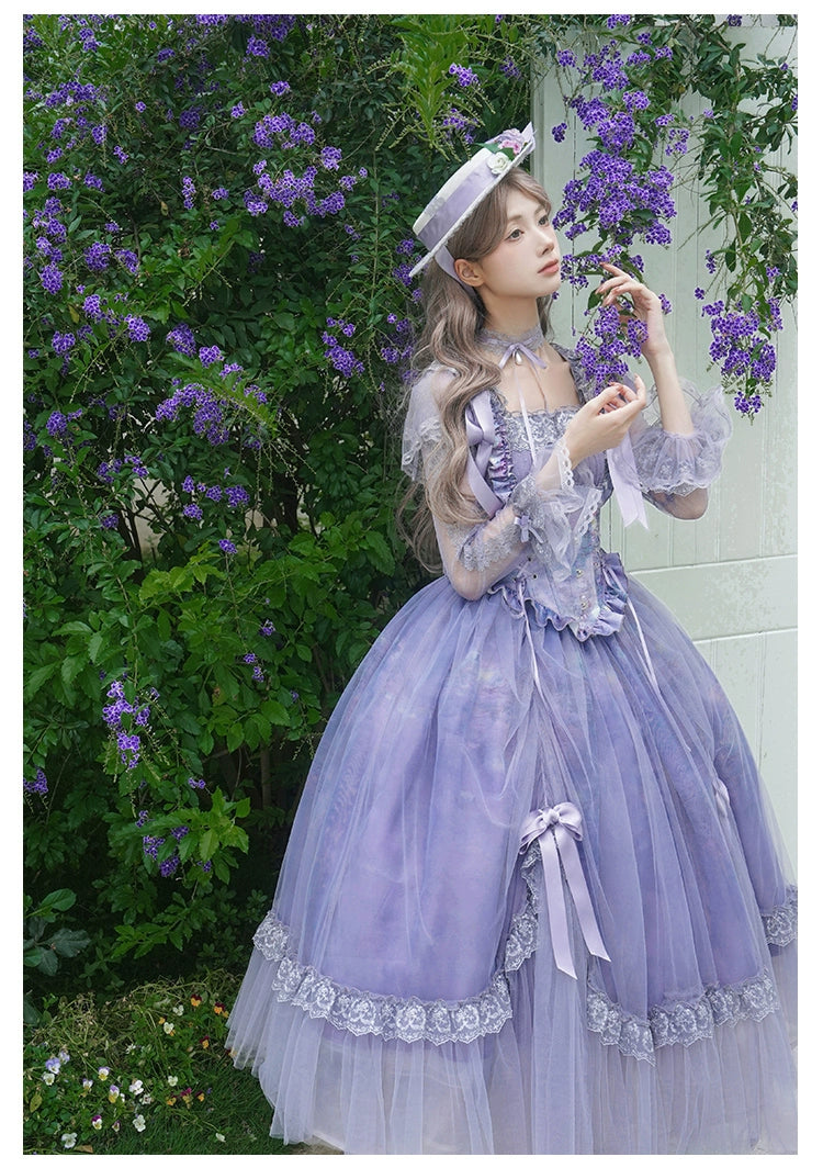 【予約販売】Wisteria in the Mist シアーワンピース