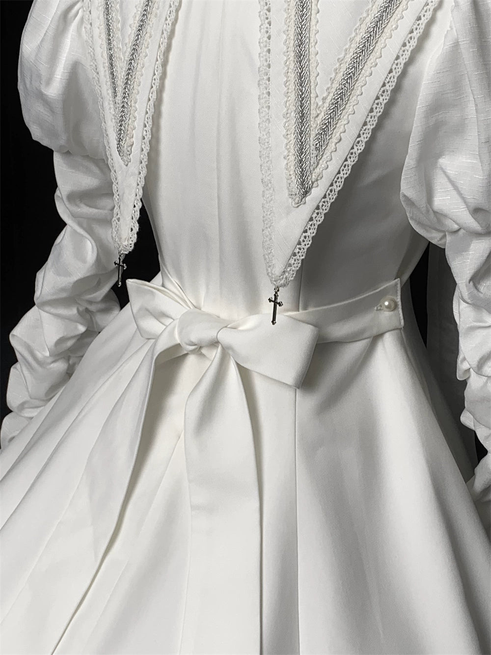 [Sale period has ended] Pray on a Moonlight Night Dress, White, Long Length