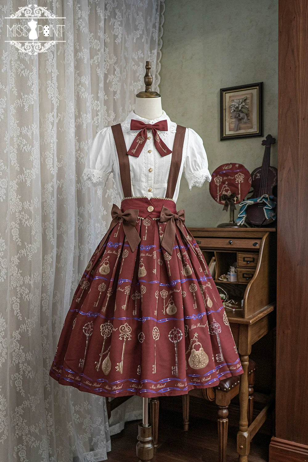 Secret Key Antique 2way Suspender Skirt