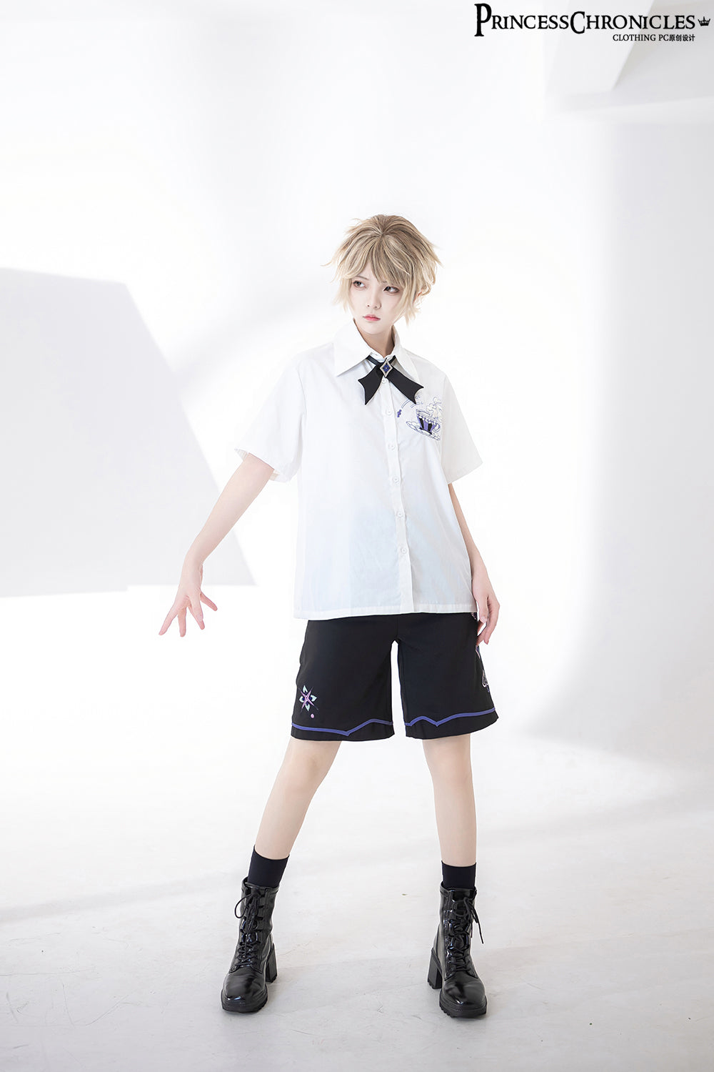 【予約販売】皇子系 トランプ柄のショートパンツ
