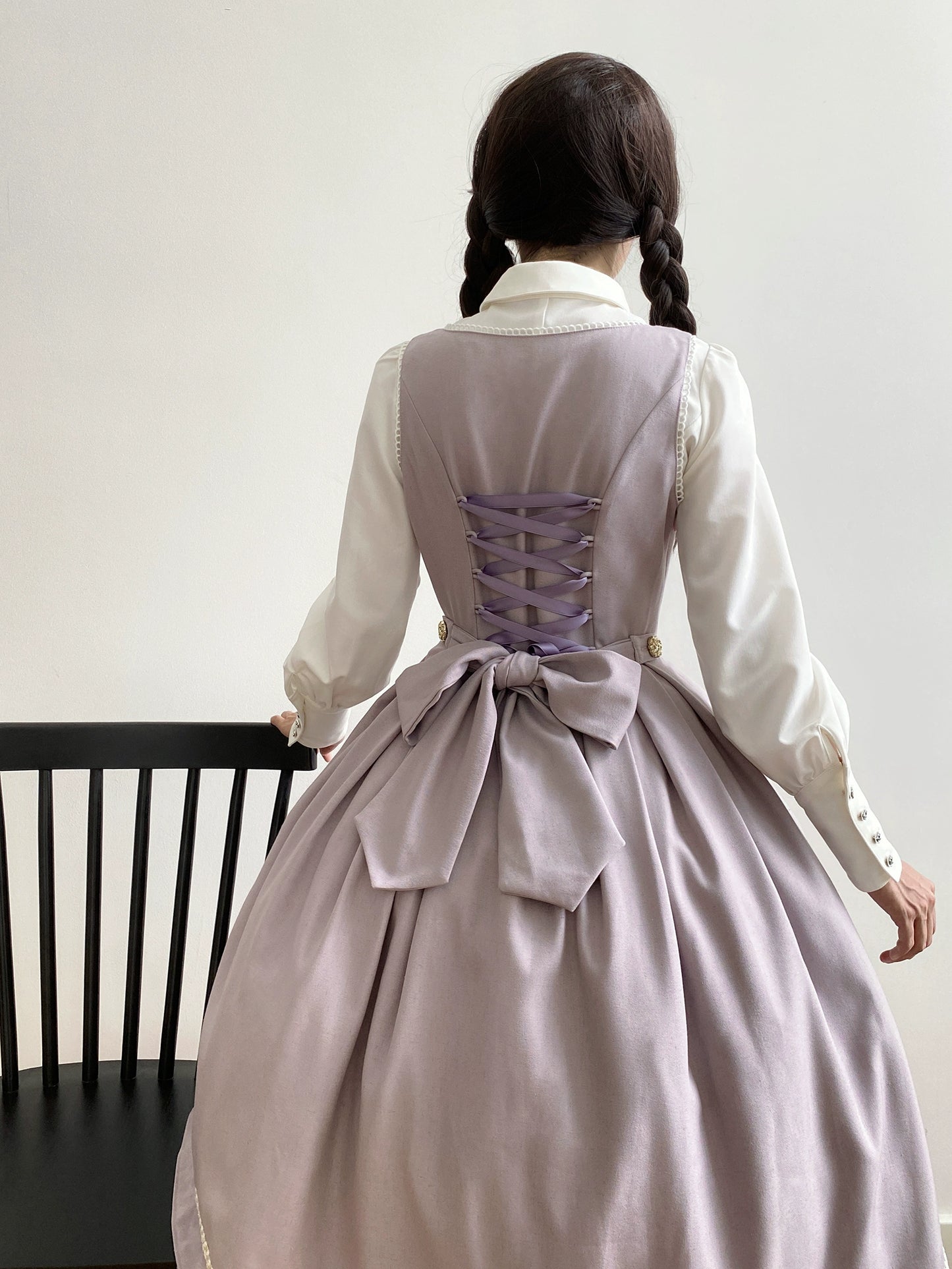 [Resale/Pre-orders available until 10/28] Bright Moon Corset Jumper Skirt, Plain Type [Lavender]