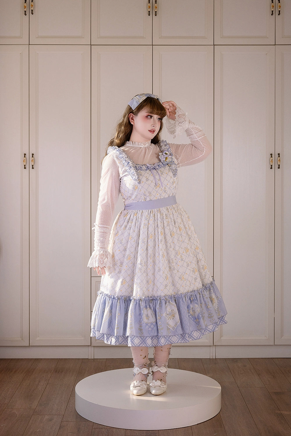 【予約販売】Pathwork Garden カントリー風ジャンパースカート