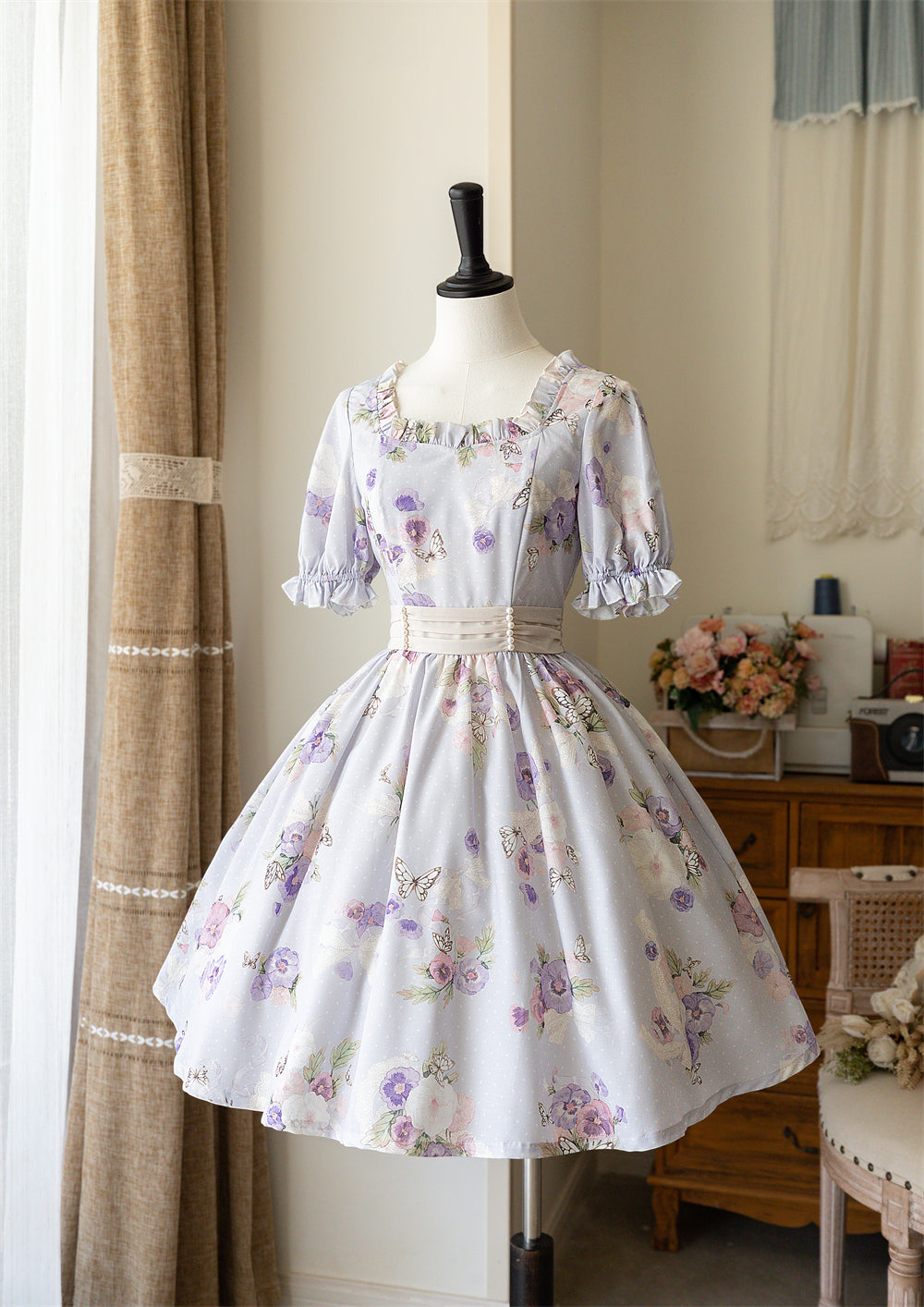 Floral lolita clearance dress