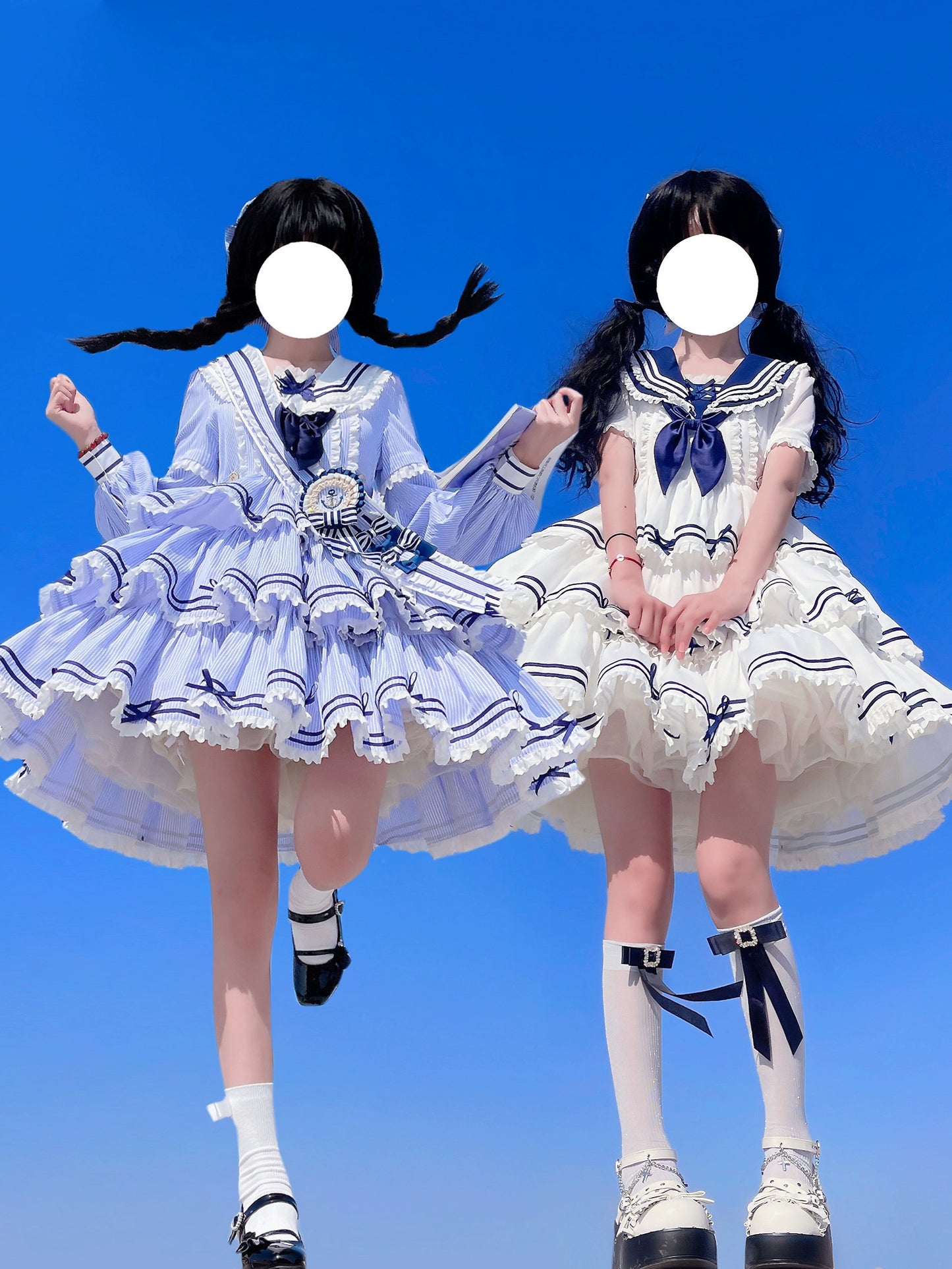 futatsukukuri セーラー縛りワンピース FUTATSUKUKURI背守り futatsukukuri セーラー縛りワンピース FUTATSUKUKURI背守り
