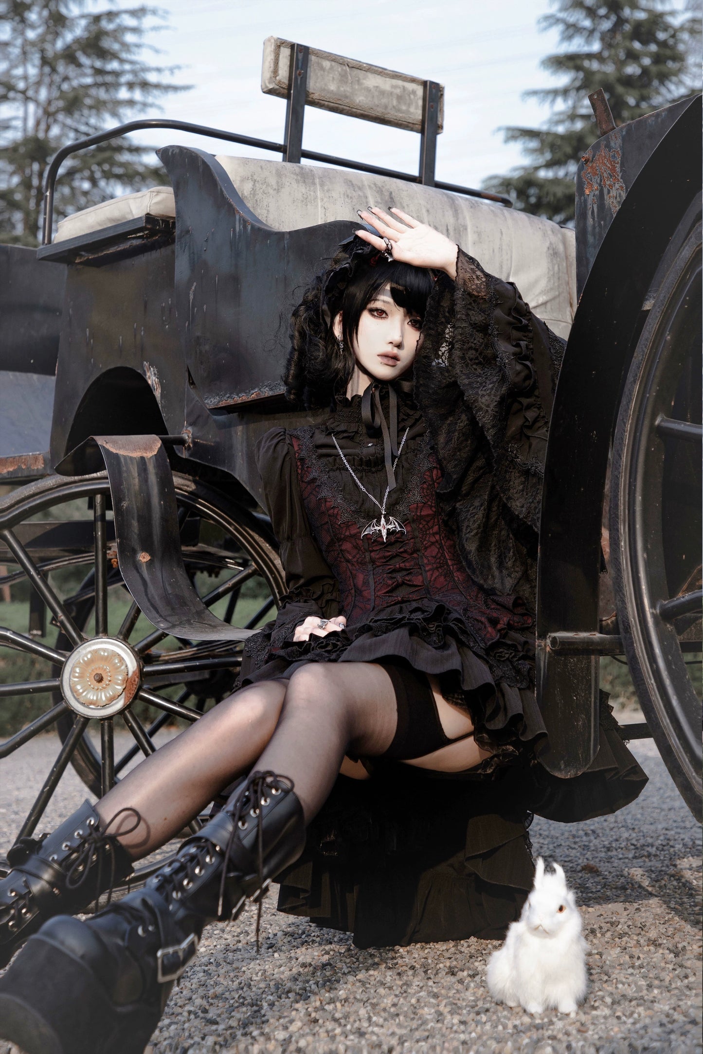 [Sales period ended] Breaking Celemony Gothic Lolita Mini Skirt