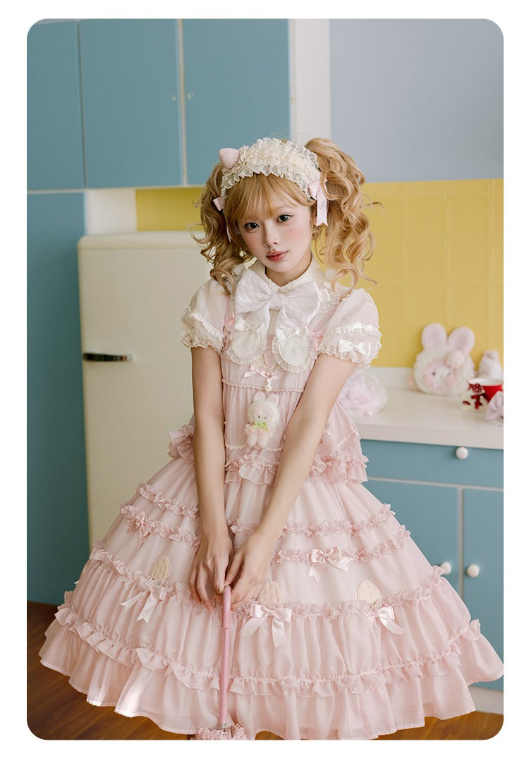 [Pre-orders until 2/10] Swing Strawberry Angel Frill Jumper Skirt