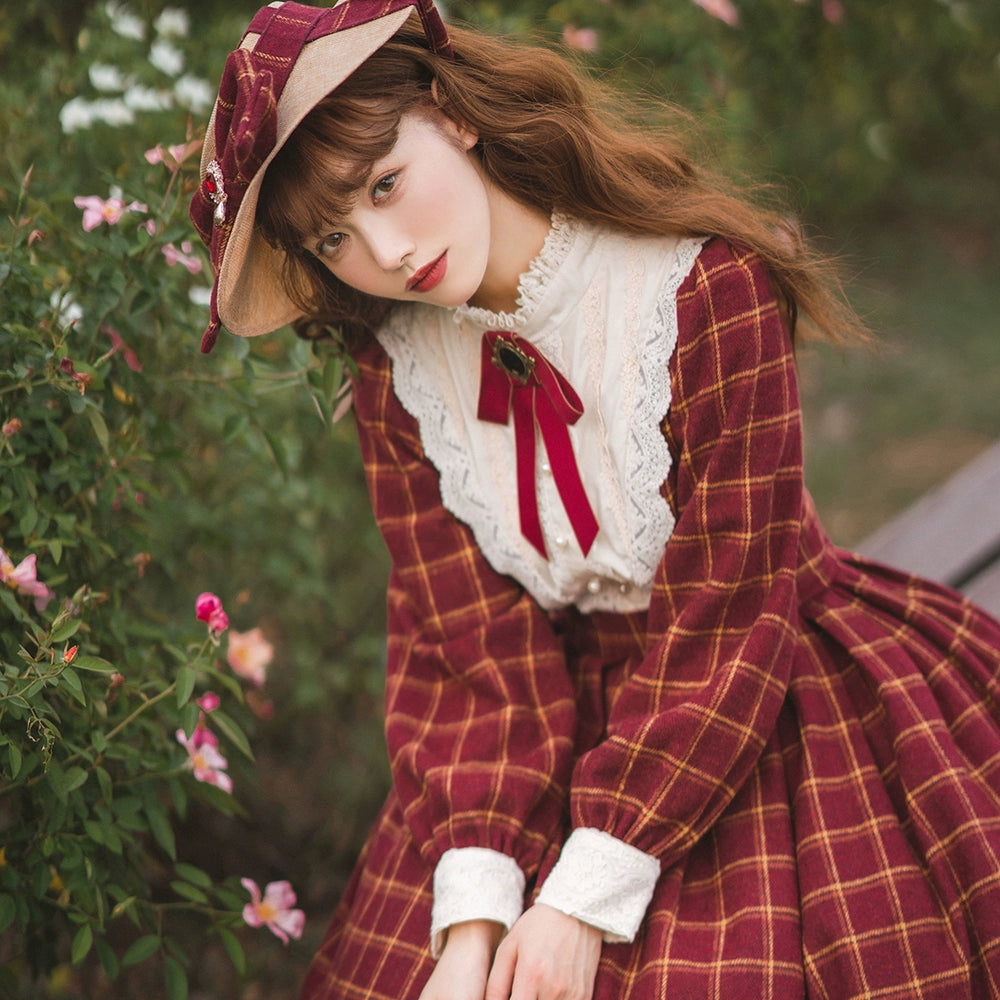 [Simultaneous purchase only] British Classical Lolita Ribbon Hat