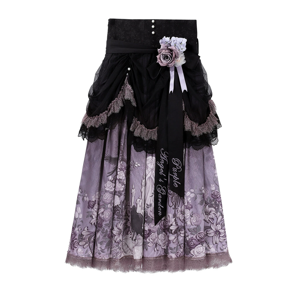 Mysterious Rose 薔薇とレースのセットアップ