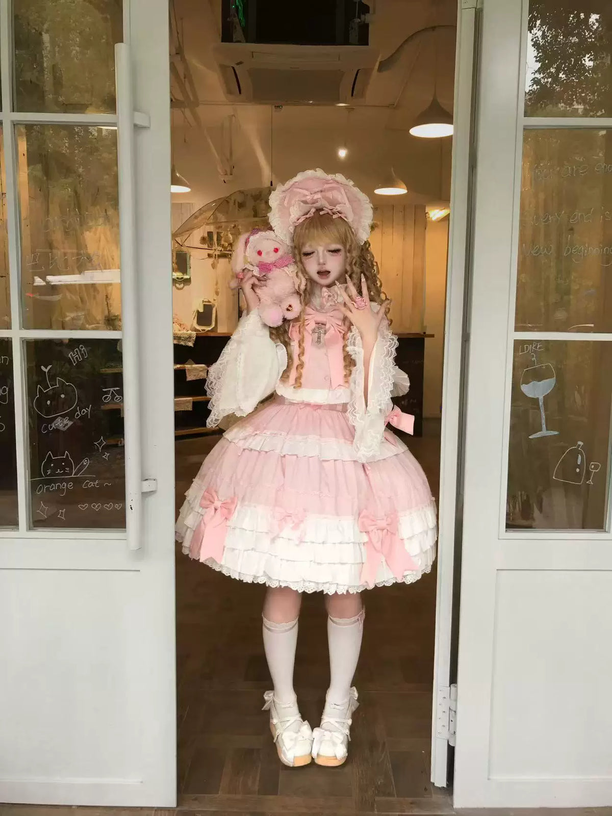 【受注予約10/14まで】Labyrinth Doll ジャンパースカート・マント・ブラウス3点セット