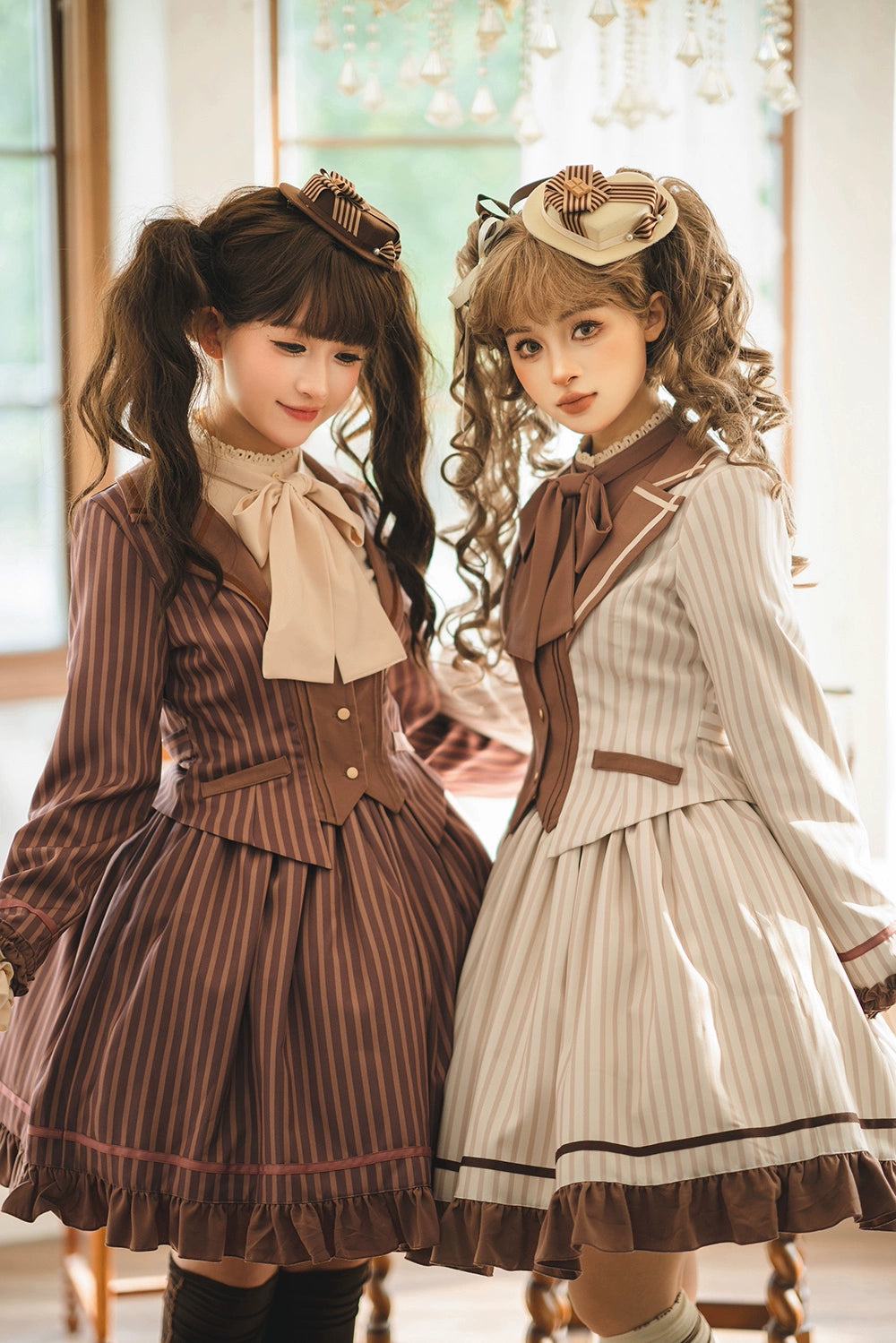 【予約販売】Classic Chocolat Stripe ストライプショートジャケット