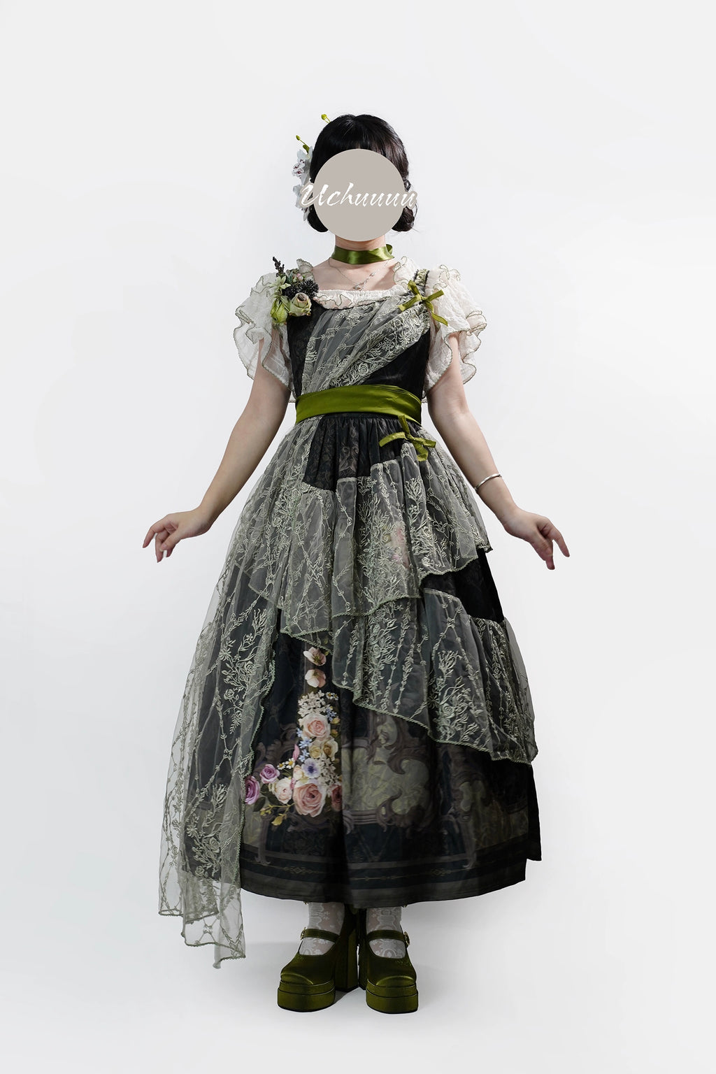 [Pre-orders available until 1/23] Anthea Garden jumper skirts in two styles, with floral prints