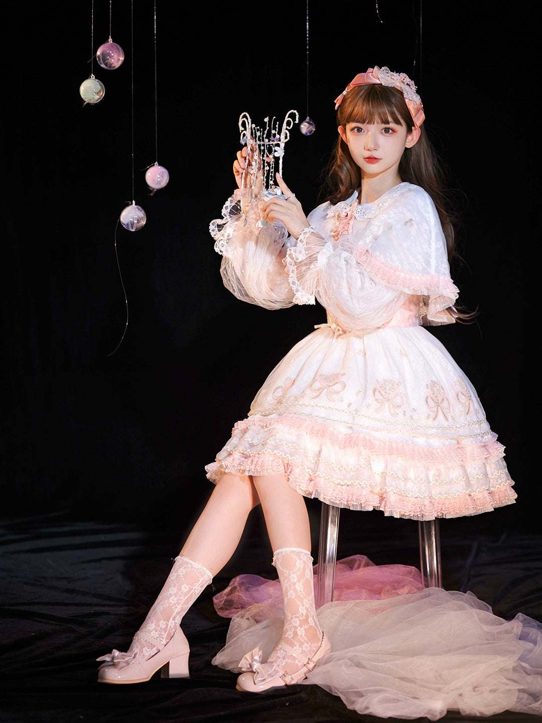 Snow Dream Dance Flower Jumper Skirt