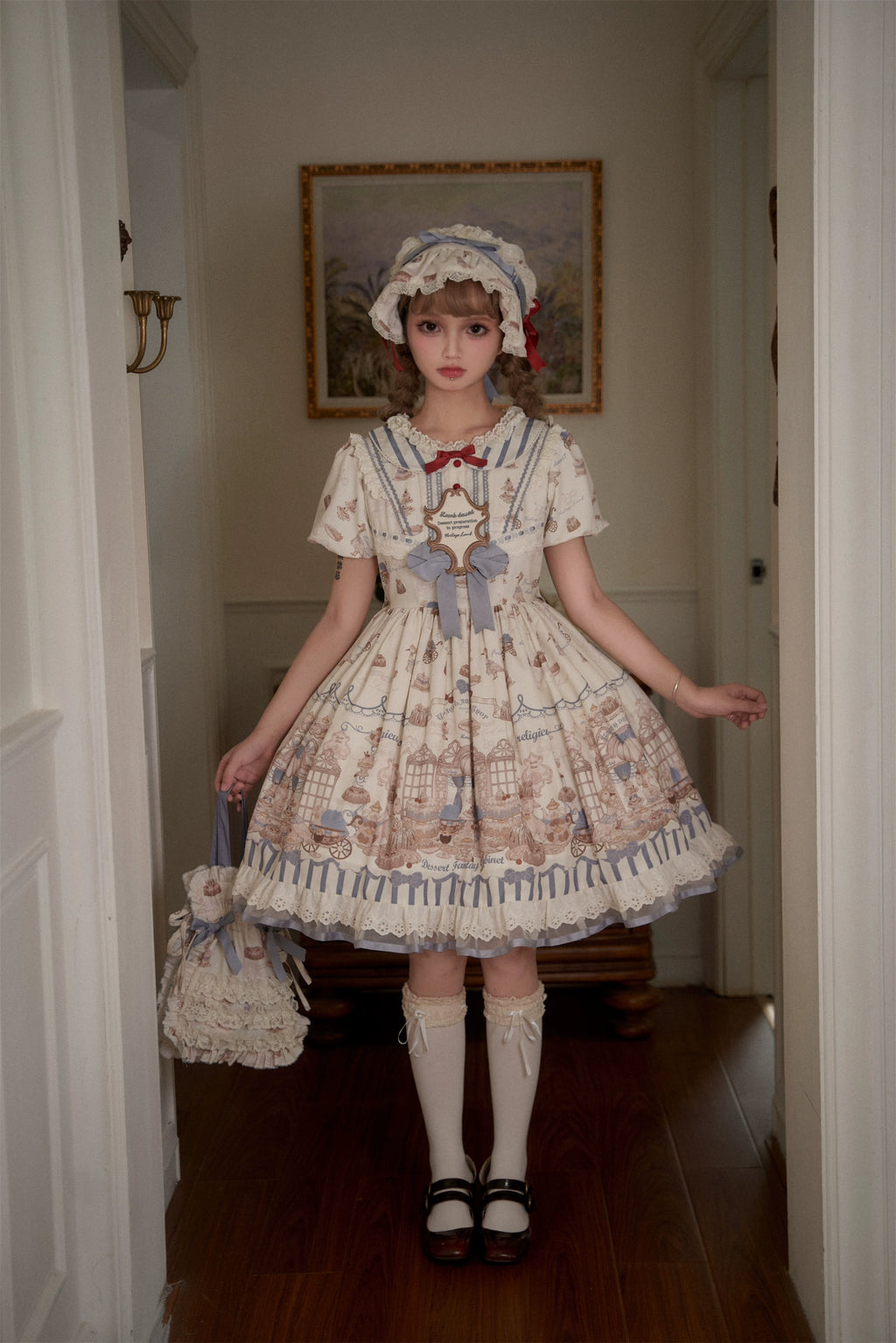 Antique Dessert Room 半袖ワンピース