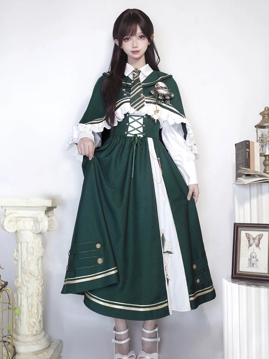 Time Traveler 十字紋章のサスペンダースカートセットアップ Time Traveler 十字紋章のサスペンダースカートセットアップ